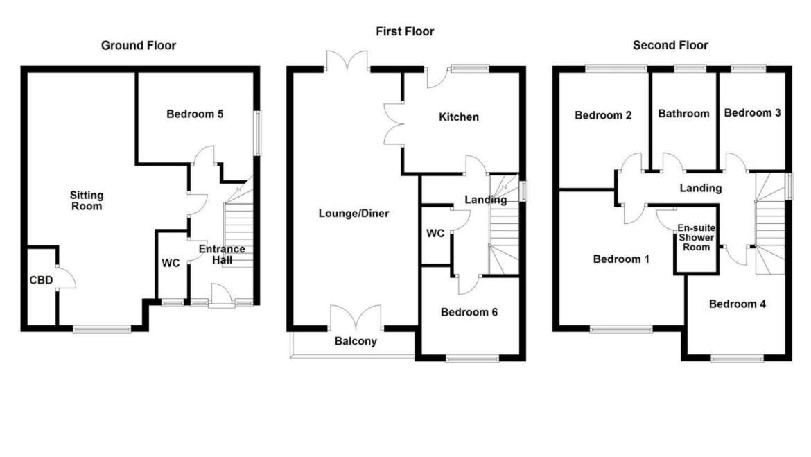 House Of Kaima - 6 Bed Detached Villa Dewsbury Exterior photo